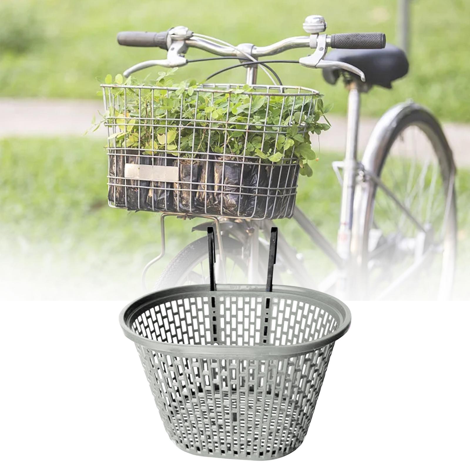 Folding Bike Front Basket Accessories Lightweight Stylish Durable Cargo Rack Grey