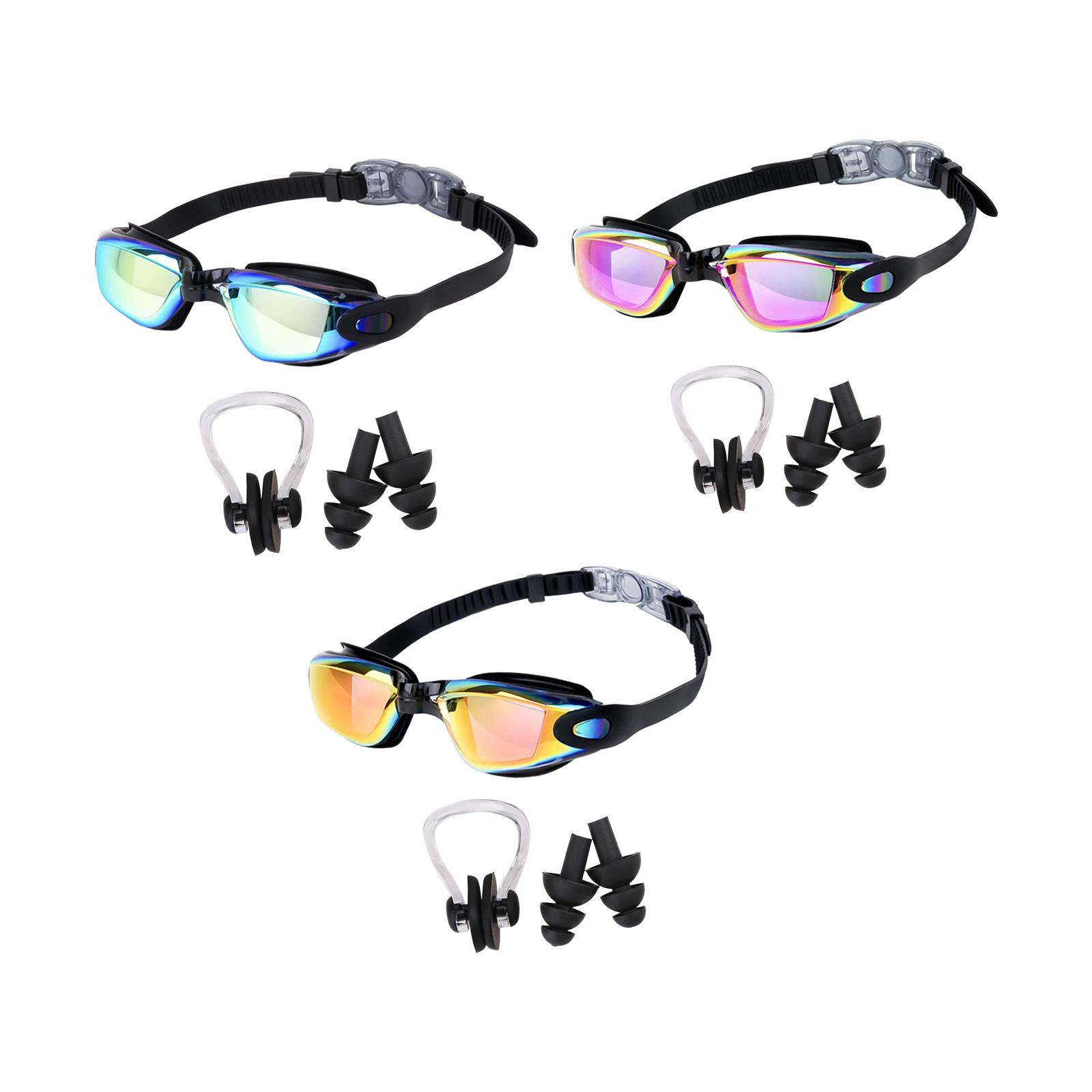 Swim Goggles Eye Protection Leakproof Swim Glasses Anti Fog Swimming Goggles Black