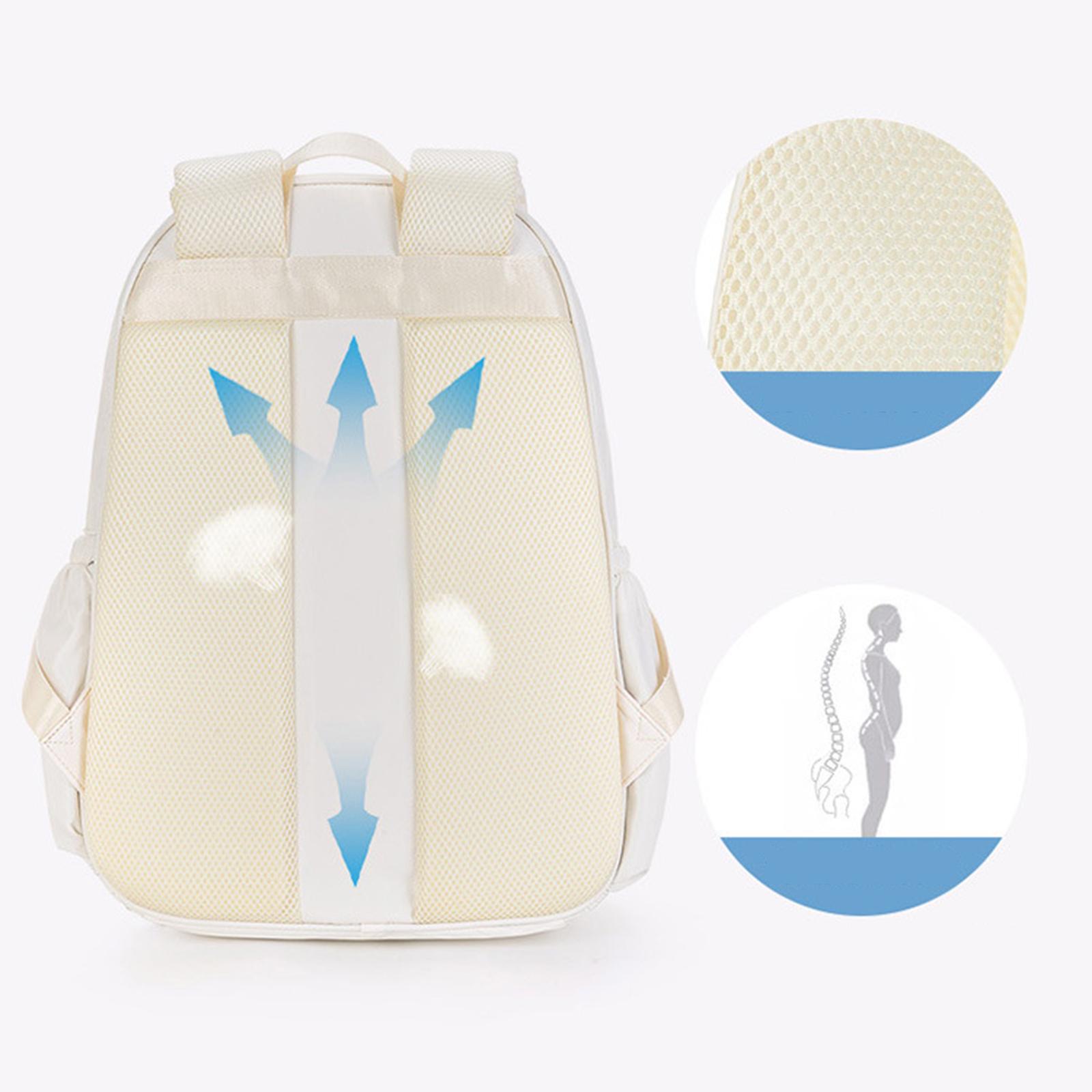 Tennis Backpack Tennis Bag Racket Holder for Tennis Racket Balls Accessories White