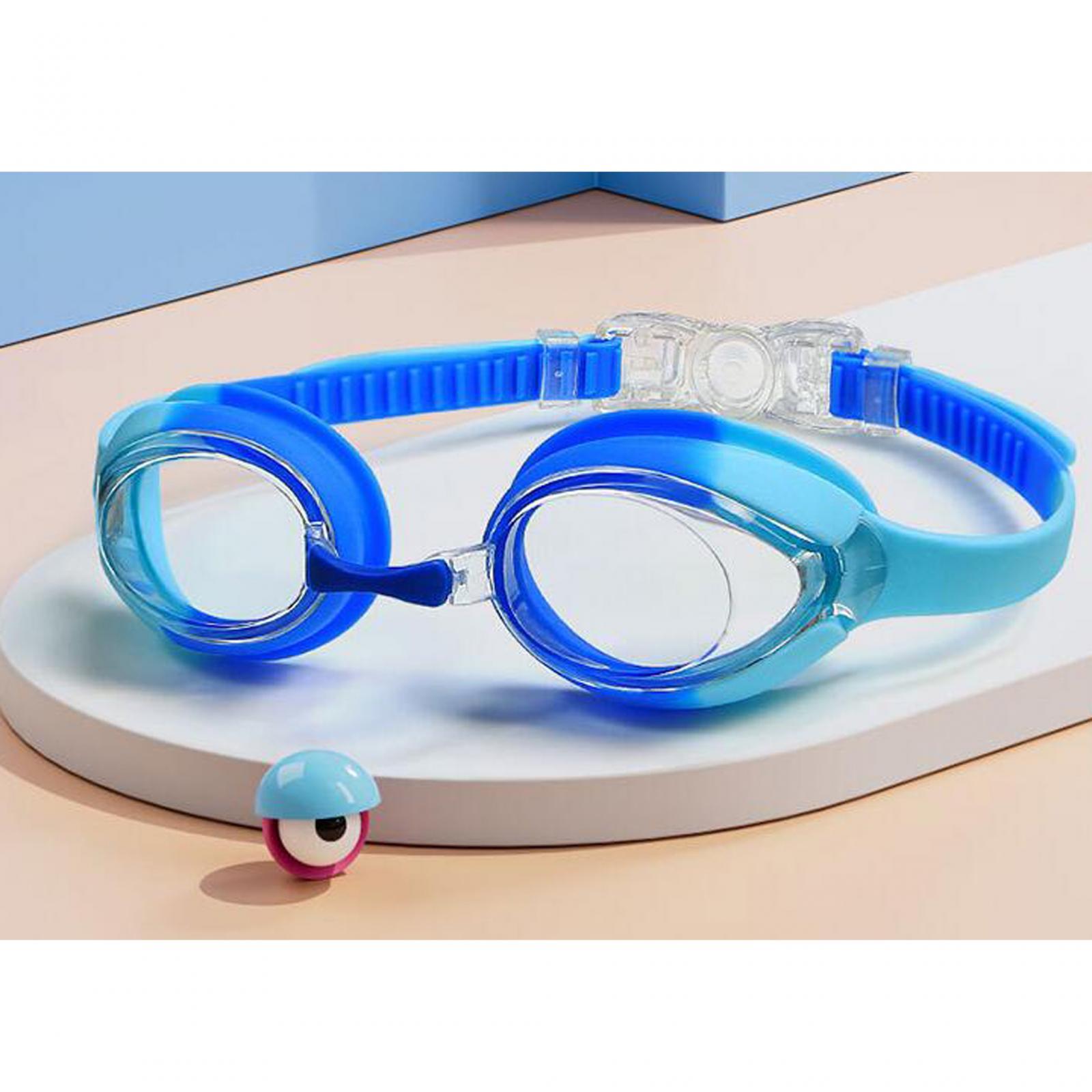 Swimming Goggles Comfortable No Leaking Clear Vision Boys Girls Swim Goggles Clear and Blue