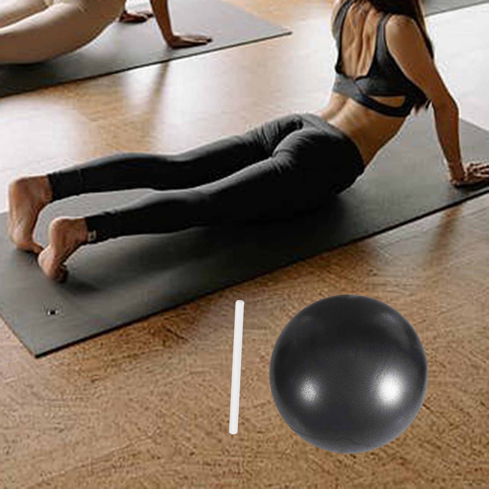 Small Pilates Ball Heavy Duty Workout Ball for Home Gym Balance Black