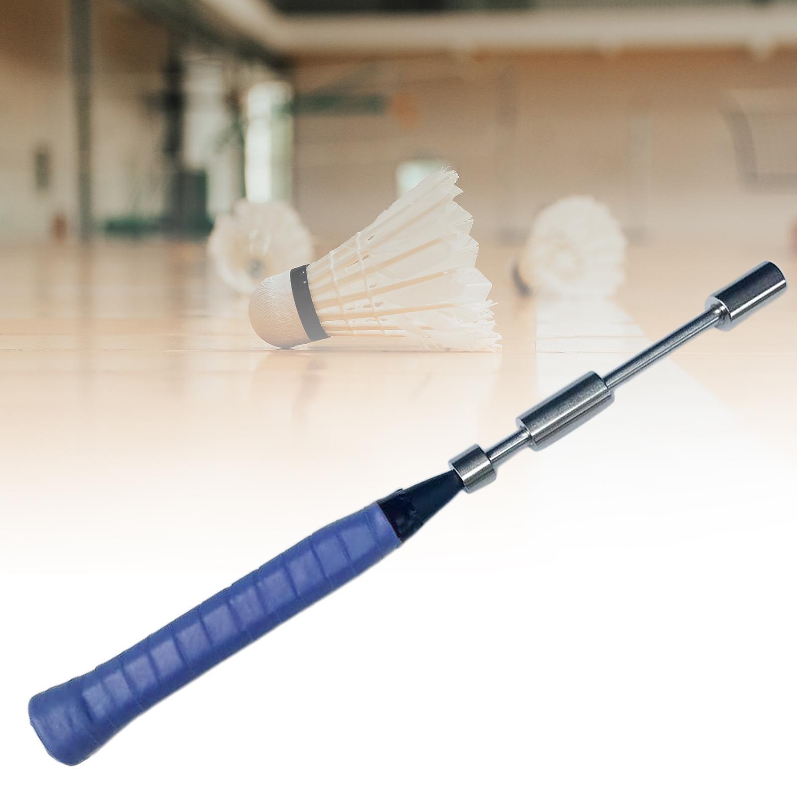 Badminton Racket Swing Trainer Pole Badminton Trainer for Power blue