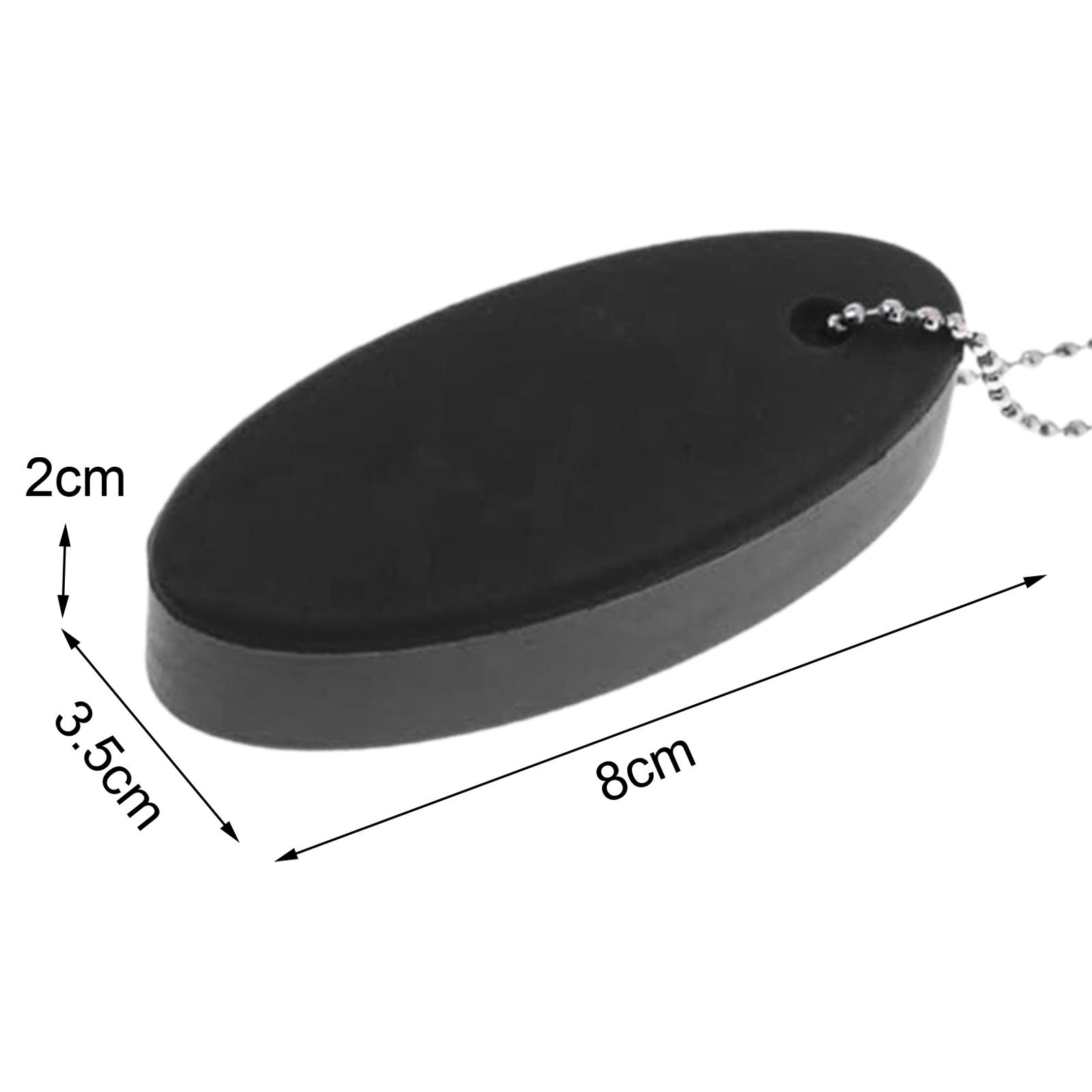 6xBuoyant Keychain Lightweight Pendant Boat Keyring for Boating Rafting Kayak Black