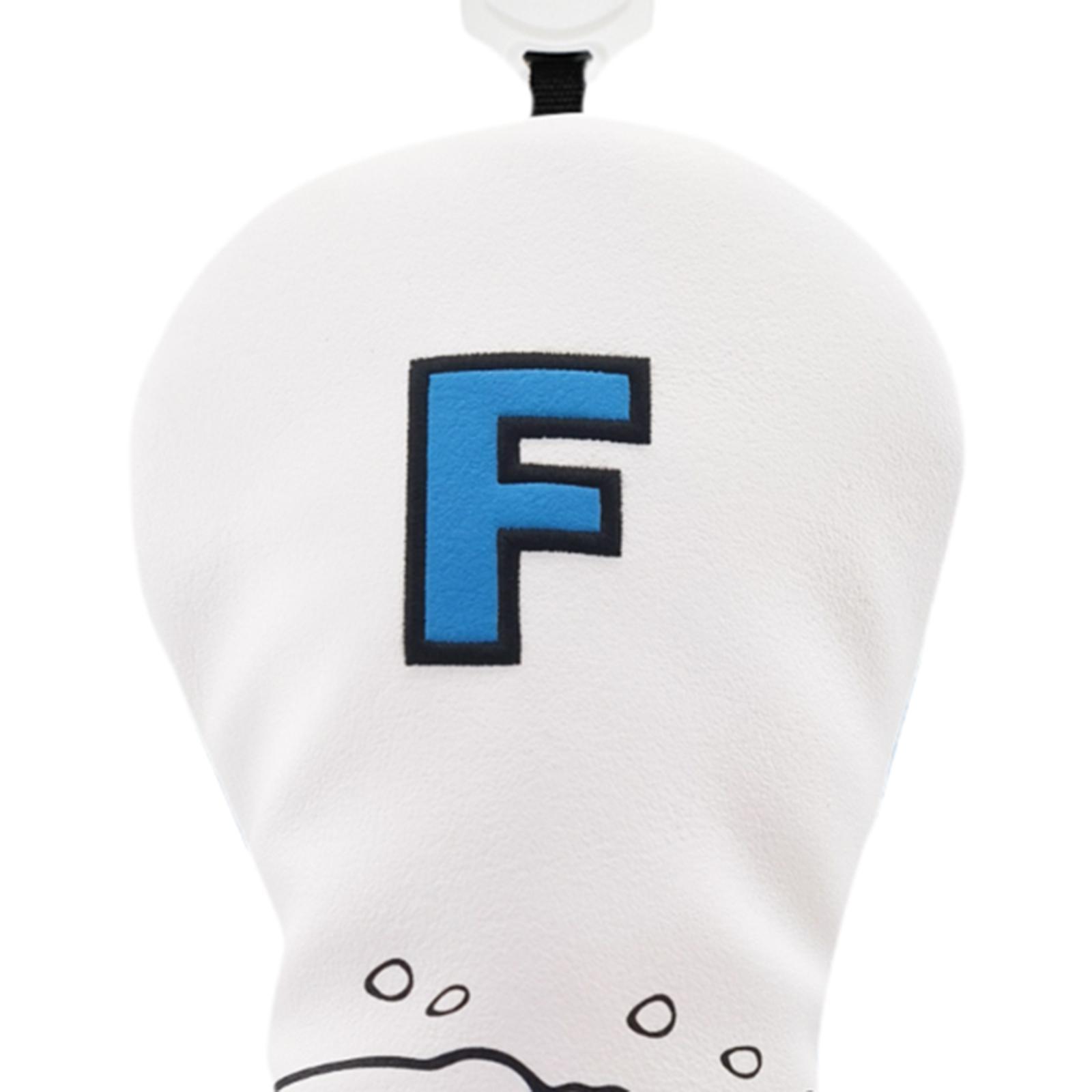 Golf Wood Headcover Wear Resistant Waterproof Scratchproof Protective Sleeve white FW