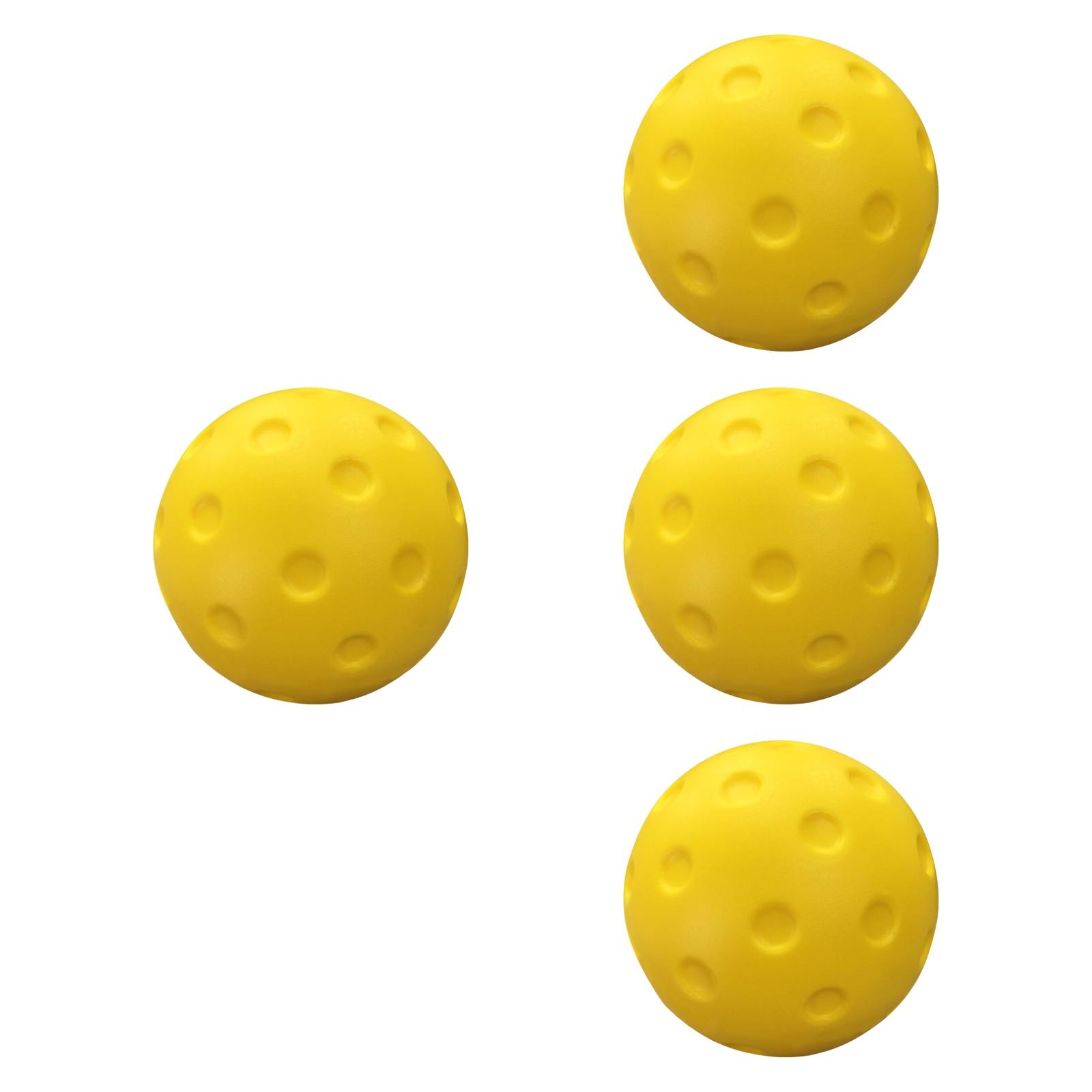 4x Outdoor Pickleball Balls Pickle Balls High Visibility Competition Pickleballs