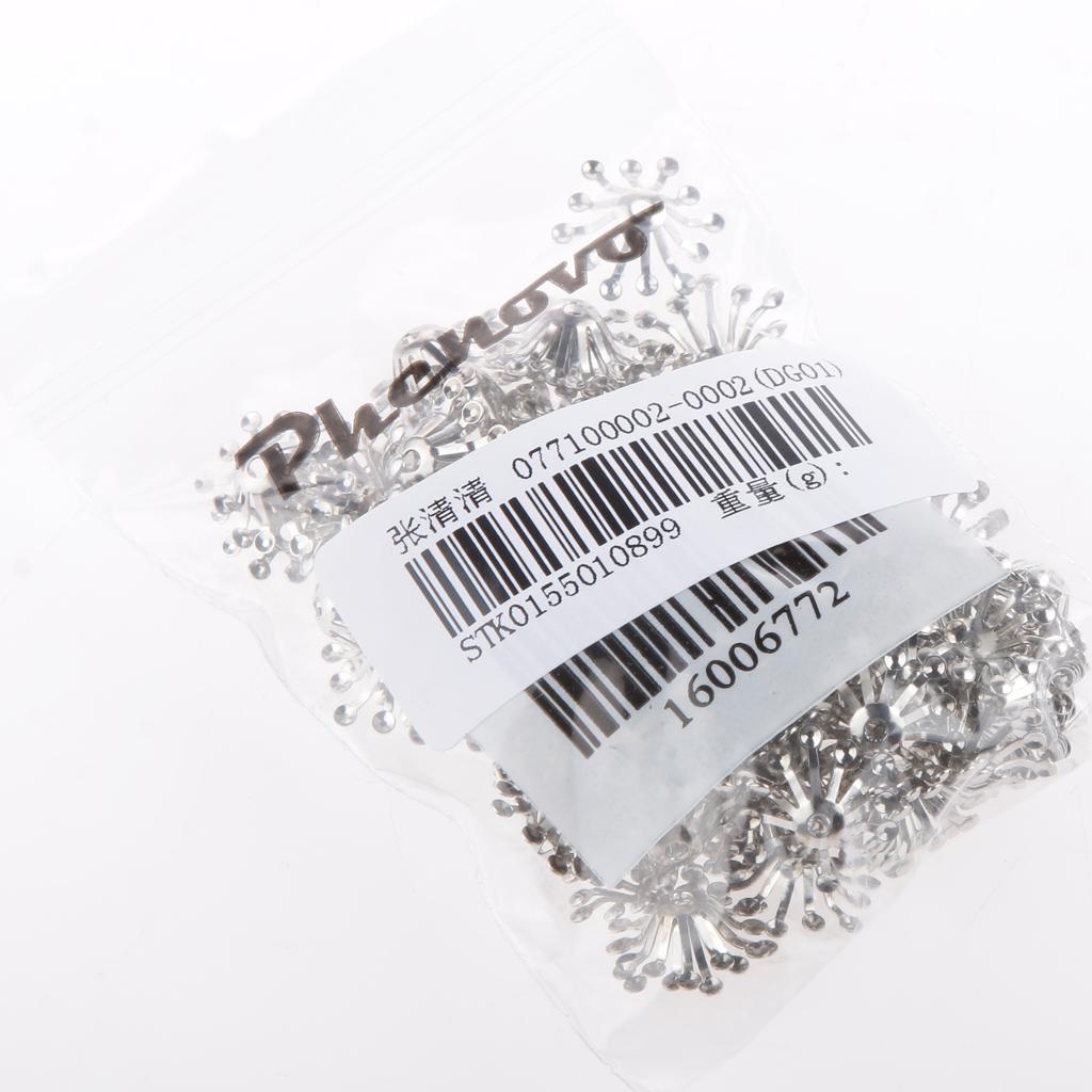 100 pcs 13mm Bead Cap ends DIY Accessories Jewellery Findings Craft White K