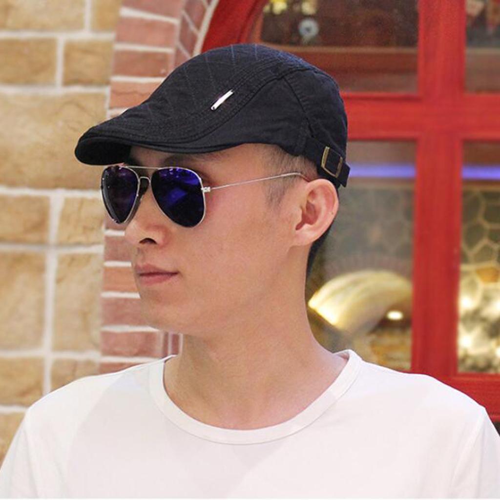 Retro Men Cotton Flat Cap Ivy Newsboy 