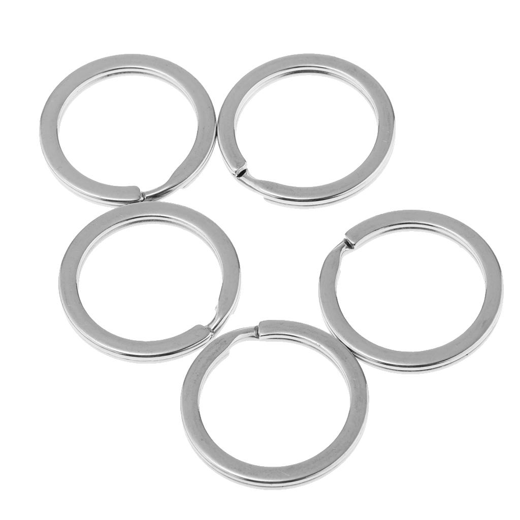 50 Piece Wholesale Keyrings Split Keychain DIY Craft Findings Silver