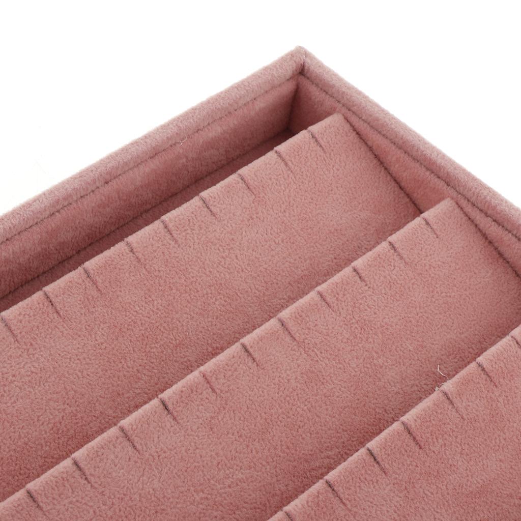 2x Ring Earrings Necklace Jewelry Display Organizer Box Tray 