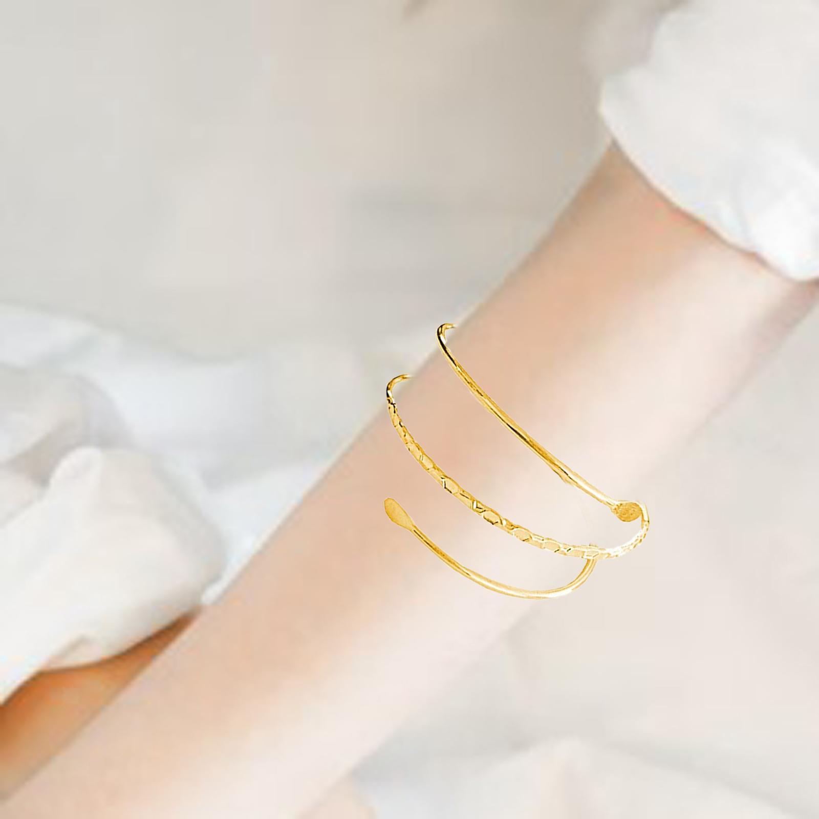 Fashion Swirl Upper Arm Bracelet Armlet Cuff Bangle Wrap Armband Adjustable | eBay