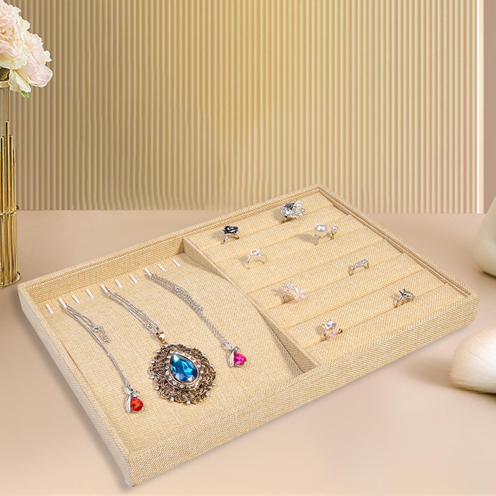 Stackable Jewelry Trays for Drawer Stores Showcase Gift Dual Use