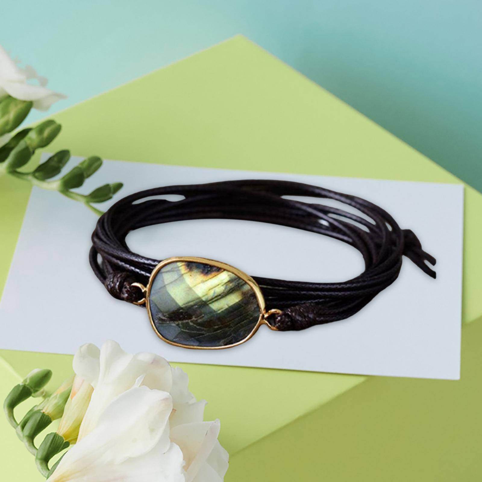 Ethnic Rope Wrap Bracelet Multilayer Men and Women Handmade Comfortable Brown