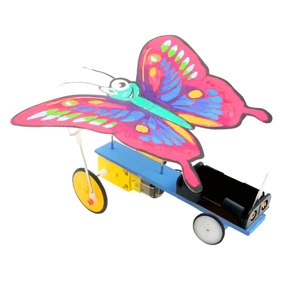 Kids DIY Electric Butterfly Model Scientific Experiment Model Kit Educational Toy