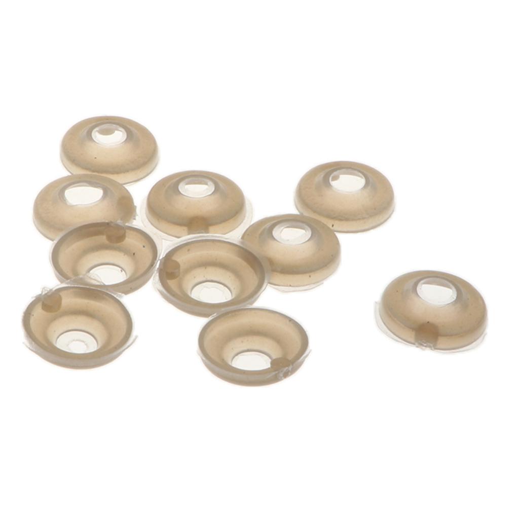 10pcs Plastic Safety Toy Eyes + Glitter Nonwovens + Washer 24mm Gold