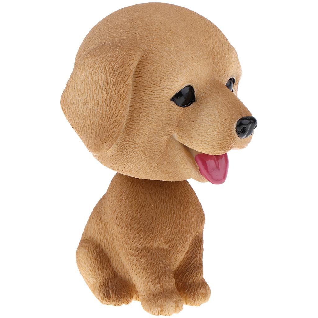 Resin Bobble Head Dog Shaking Heads Puppy Toy for Car Vehicle Dashboard