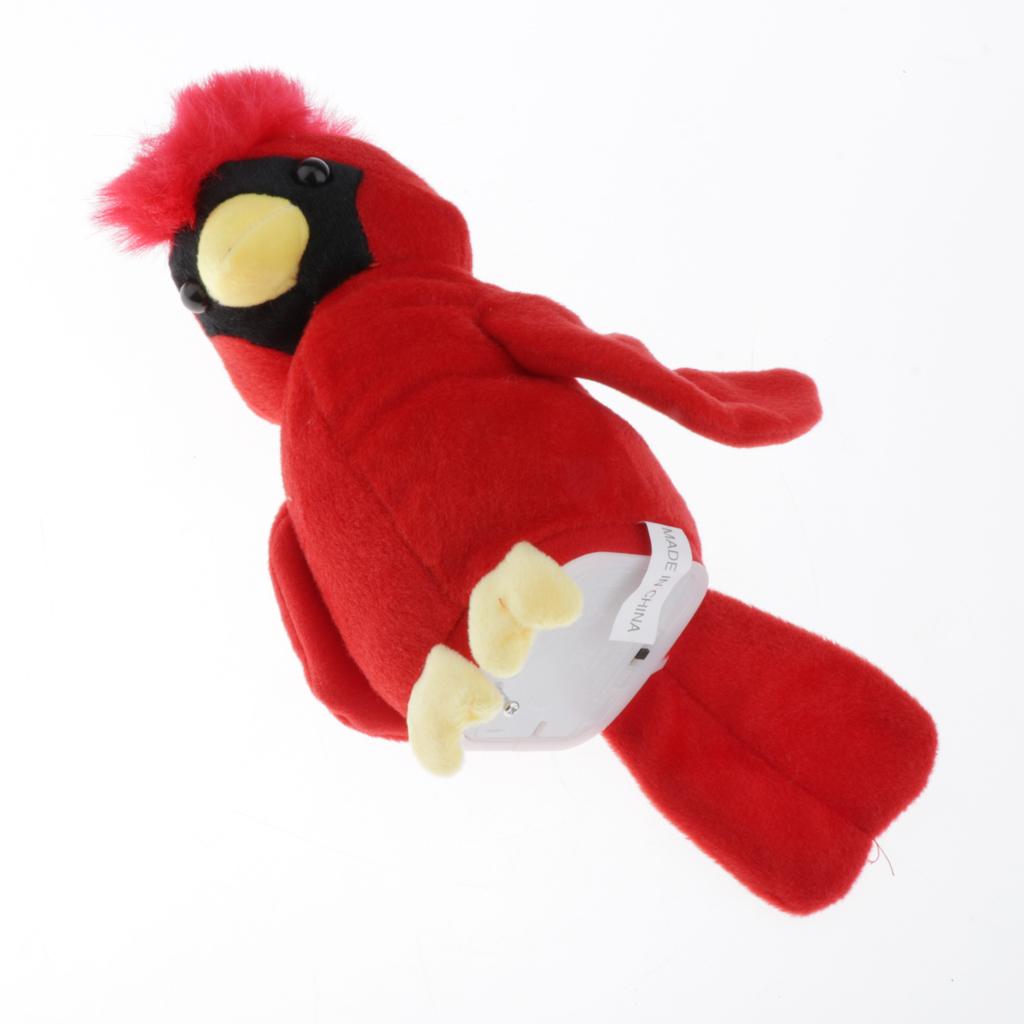 Plush Talking Parrot with Shelf Stuffed Animal Toy for ...