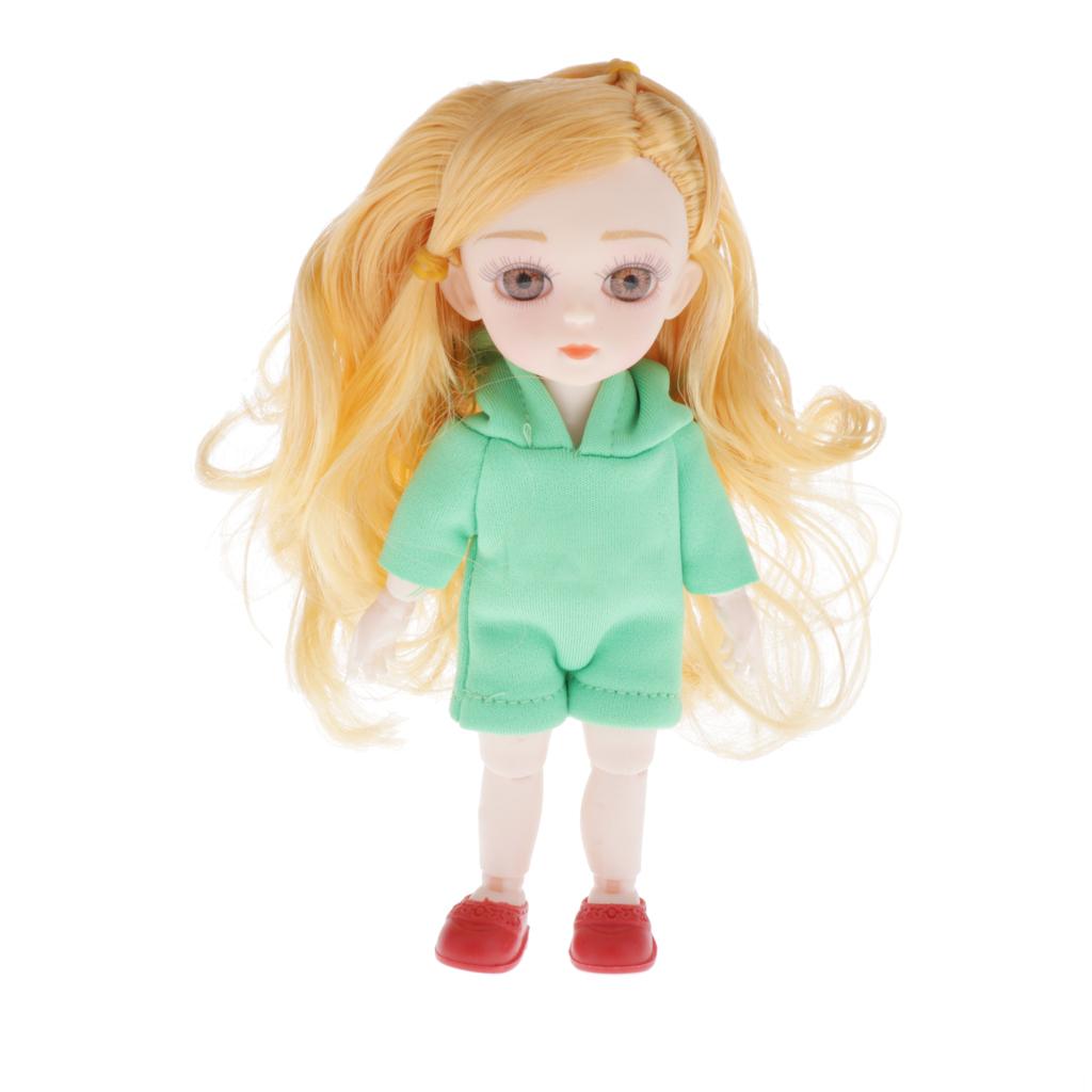Children's Creative Toys BJD Doll 16cm/6inch 13 Jointed Doll D