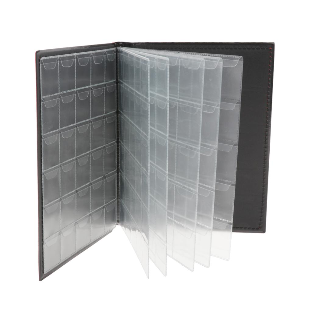 250Holders for Penny Money Pocket Storage Coins Album Book Collection Black