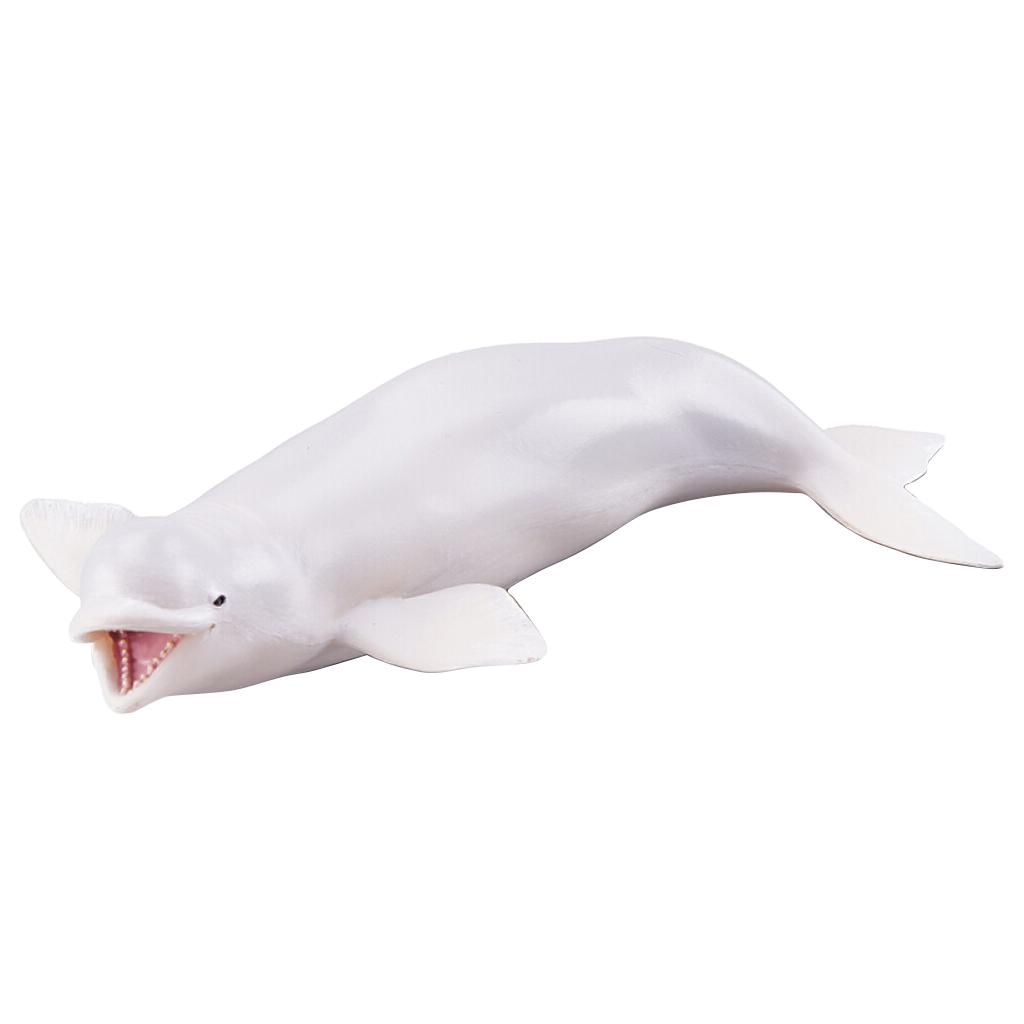 Marine Animal Simulation Model Children's Solid Toys Beluga Whale