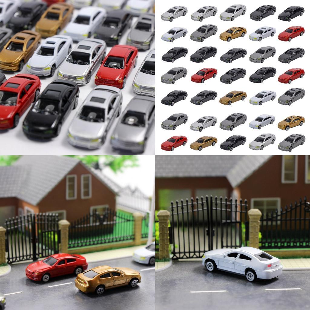 50pcs HO Scale Model Car 1:75 Building Train Scenery NEW