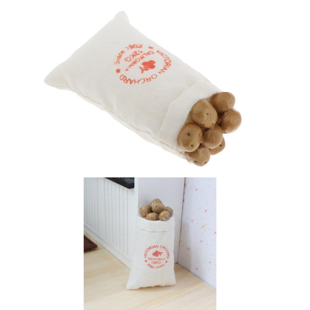 1:12 Dolls House Miniature Vegetable Artificial Potatoes Kitchen Accessory