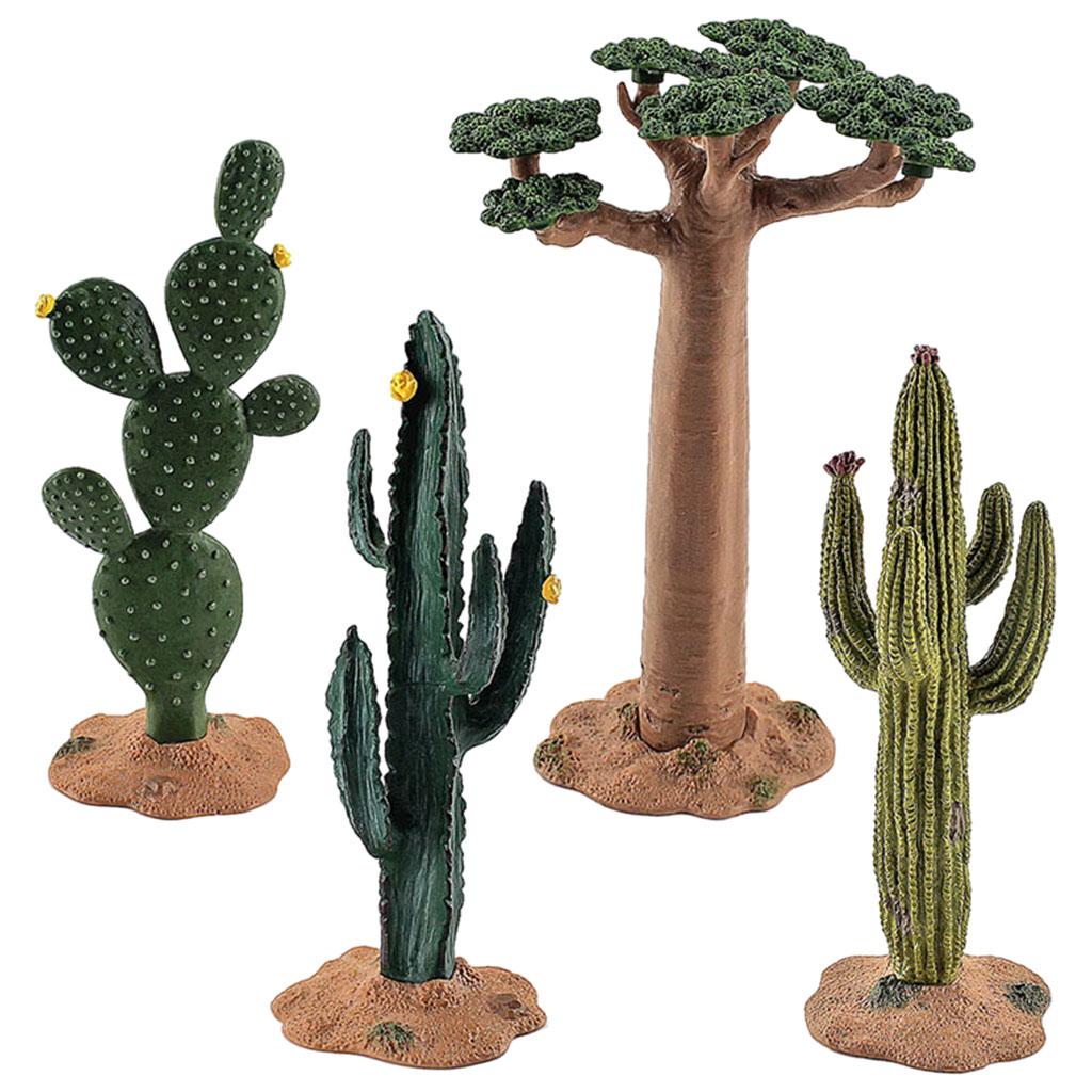 Cactus Model Props 4pcs
