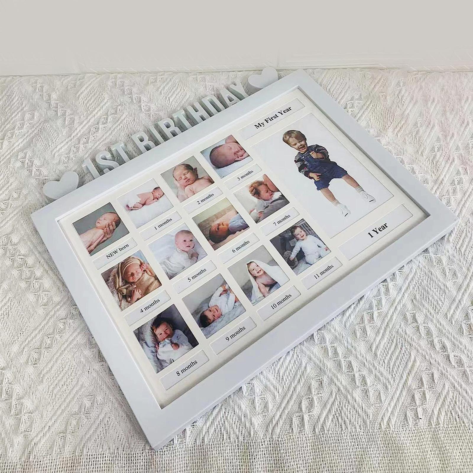 2x My First Year Baby Keepsake Frame for Baby Shower Gifts  