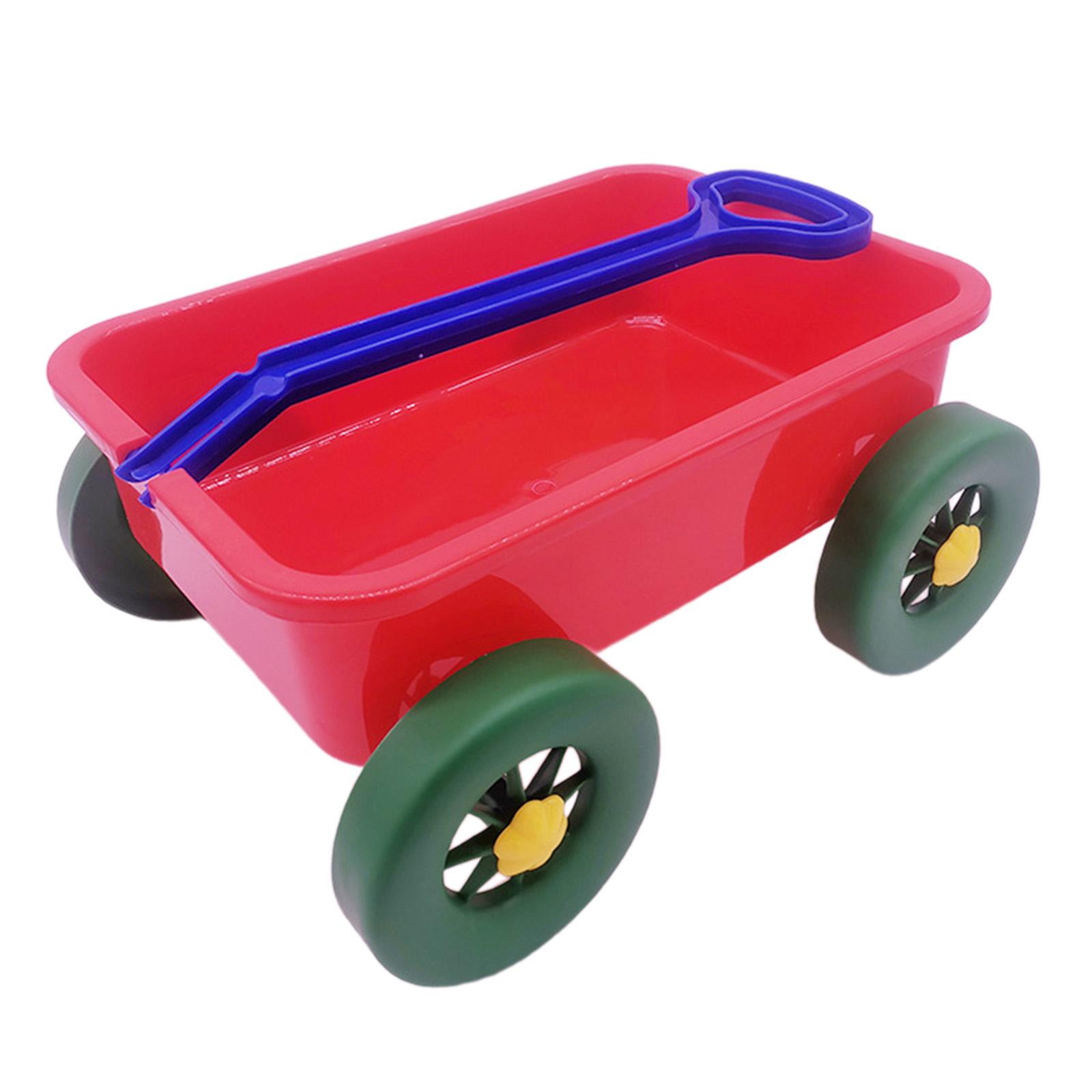 Pretend Play Wagon Toy Red