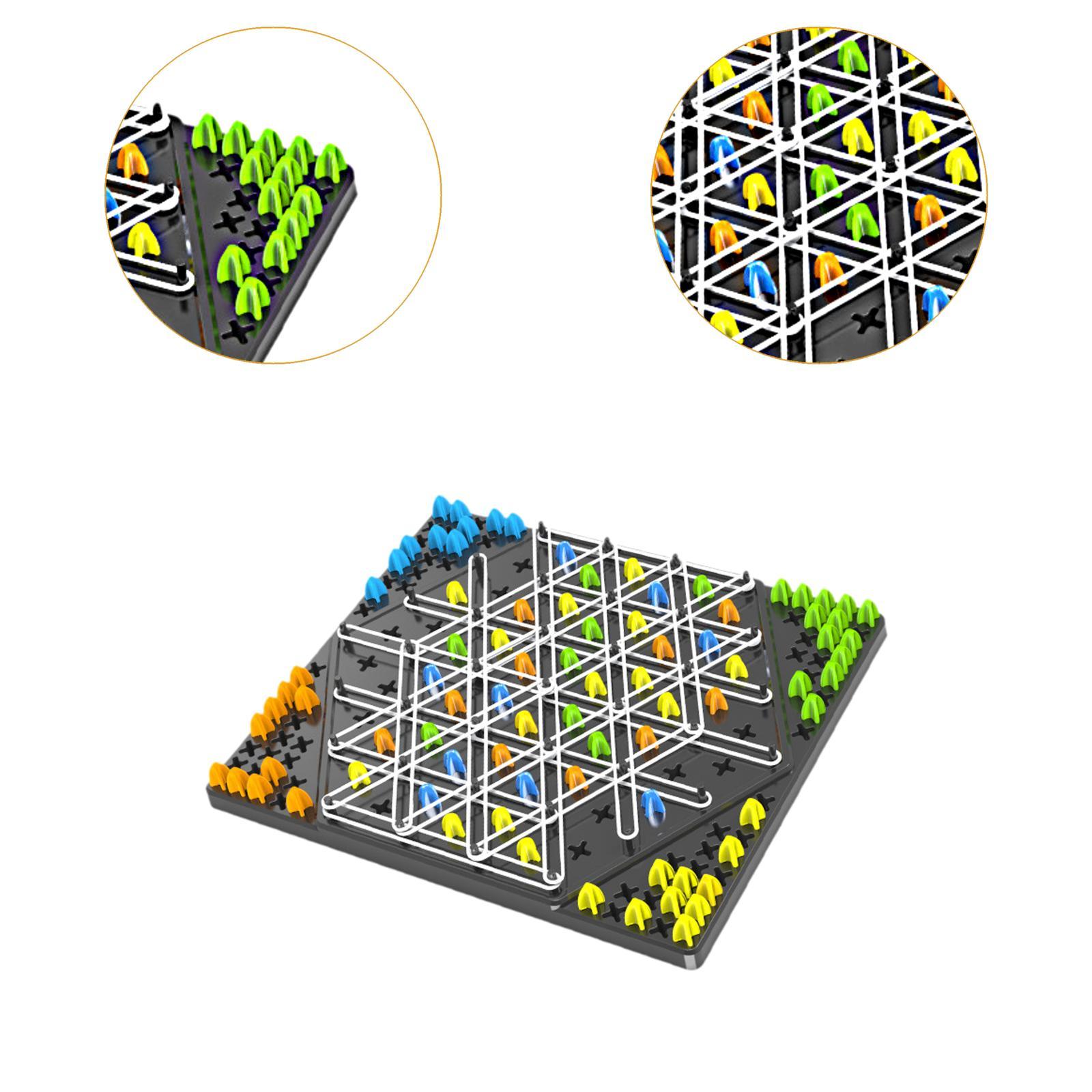 Logical Triangle Chess Board Game Strategy Game for Festivals Camping Picnic