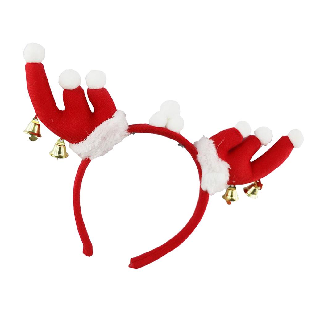 Christmas Reindeer Antler Headband Festival Party Decorations Red 1