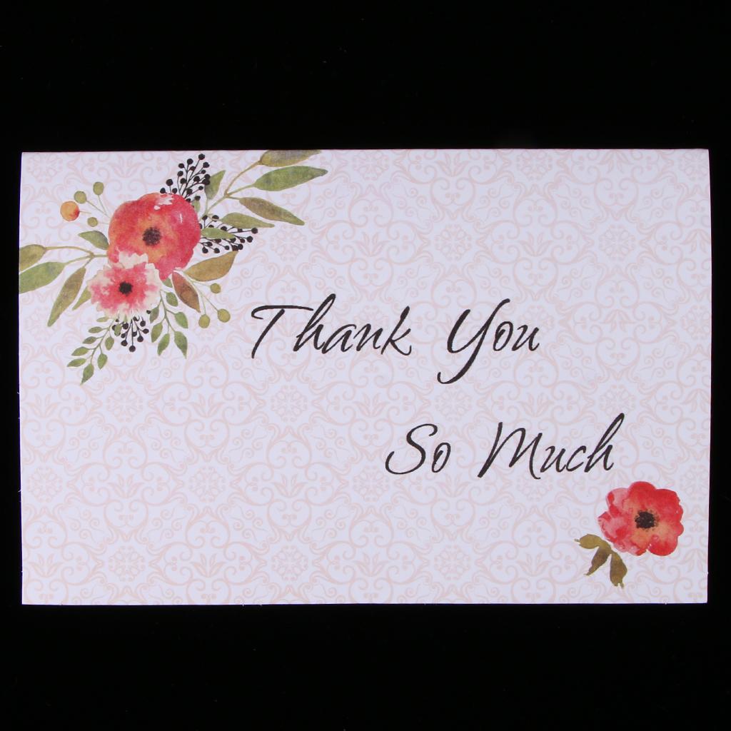 6 Pieces Creative Envelope Thank You Greeting Cards Tanksgiving Day Gifts G