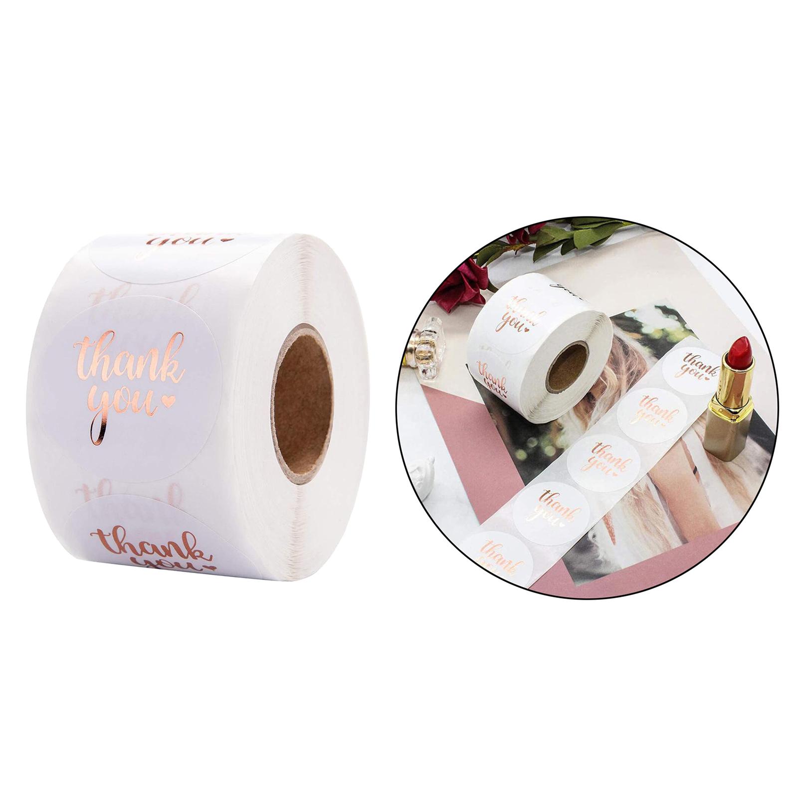 500pcs Round Thank You Stickers Round Handmade Food Card DIY Gifts Labels