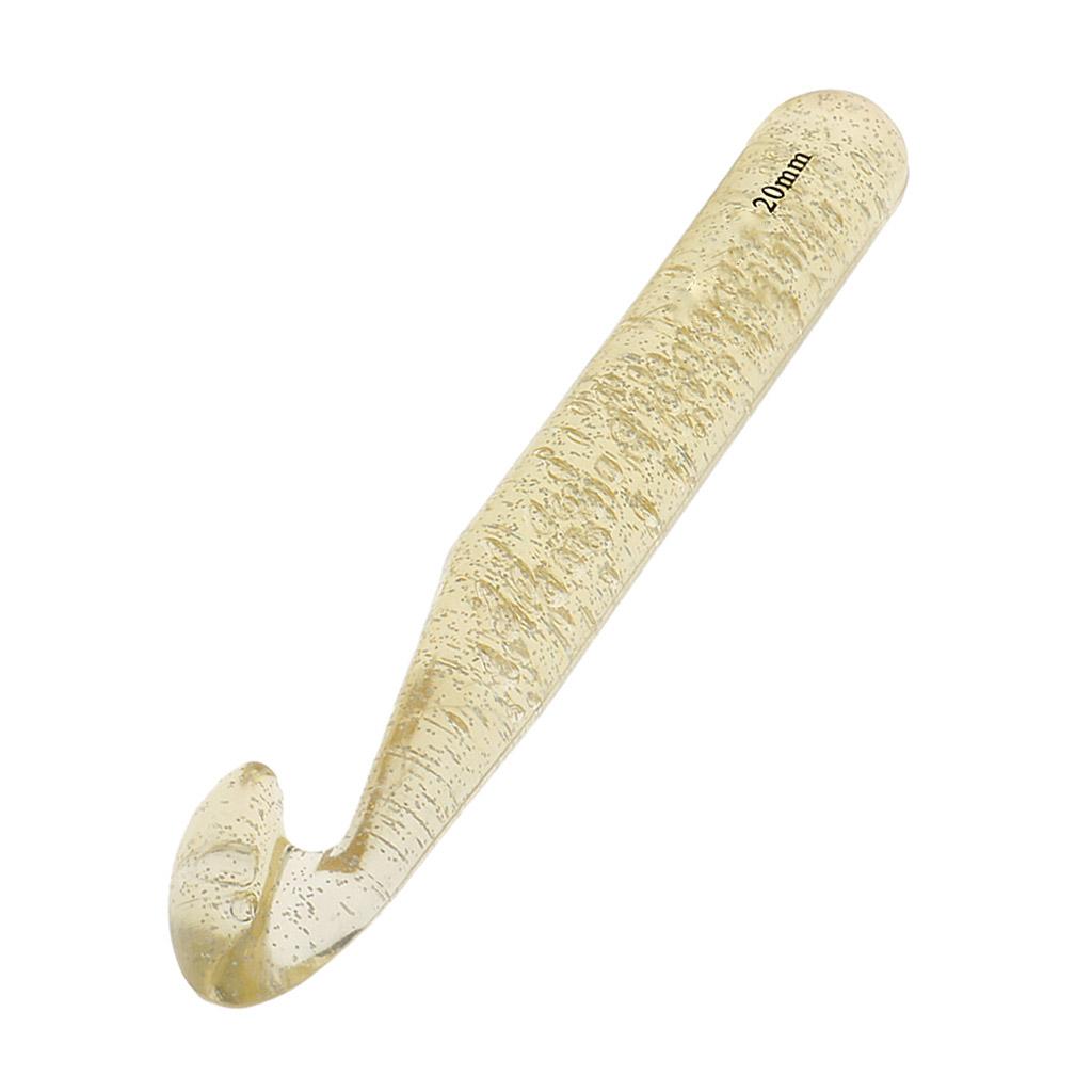 3x1 Piece Plastic Crochet Hook Knitting Needles Sewing Tools 20mm