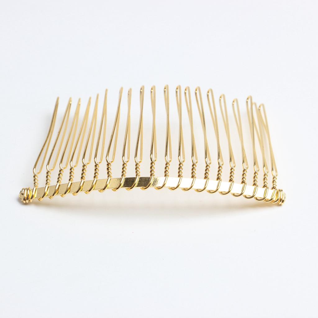 10x 20 Teeth Fancy Metal Wire Hair Clip Combs Handmade Bridal Wedding