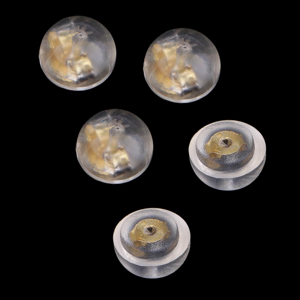 10x Soft Silicone Earring Back Stopper Earplug fit Diamond Ear Stud/&Earrings