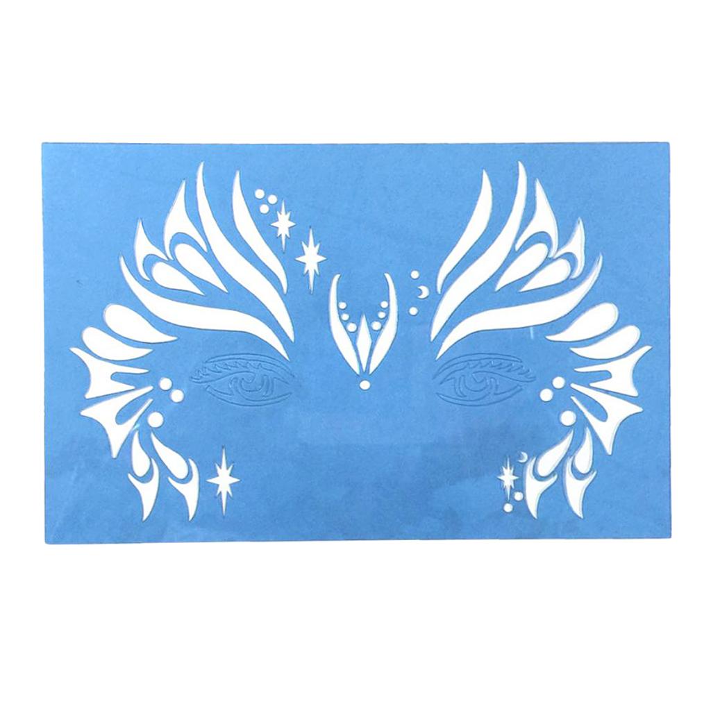 Reusable Stencils Body Paint Stencils Face Paint Stencil Template  201x127mm