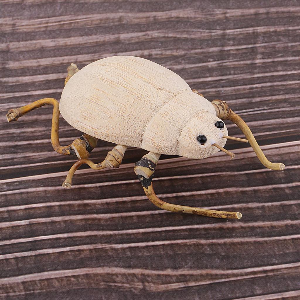 DIY Cute Insect Natural Wooden Ornaments Educational Toys For Children Kids