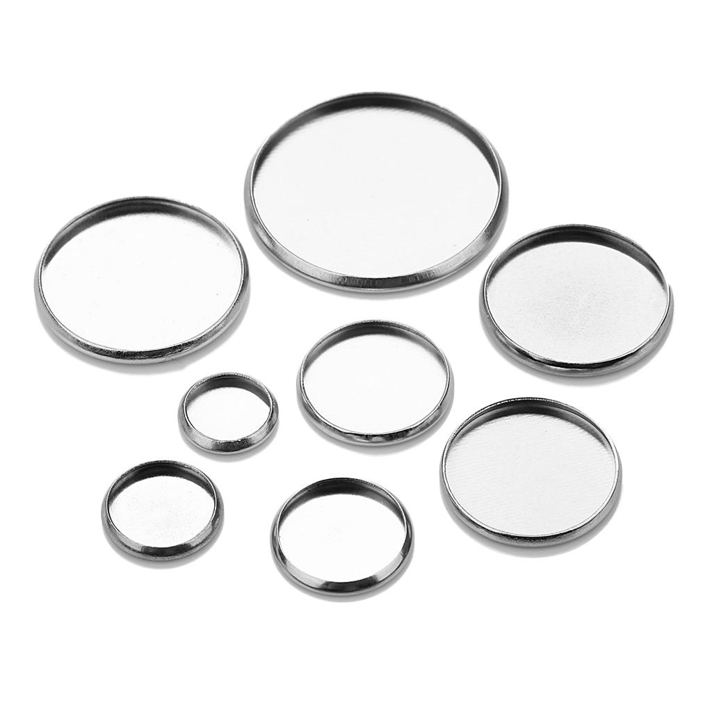 2x20pcs stainless steel blank round jewelry making settings cabochon base 12mm
