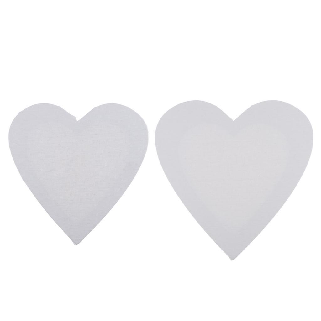 Heart Shape Blank Canvas Stretched Framed Cotton Board Oil Acrylic ...