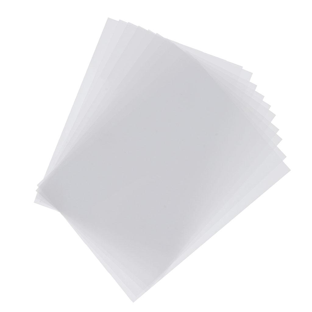 6x10 Half Transparent Shrink Film Sheets Shrinkable Paper Craft Fine Polish