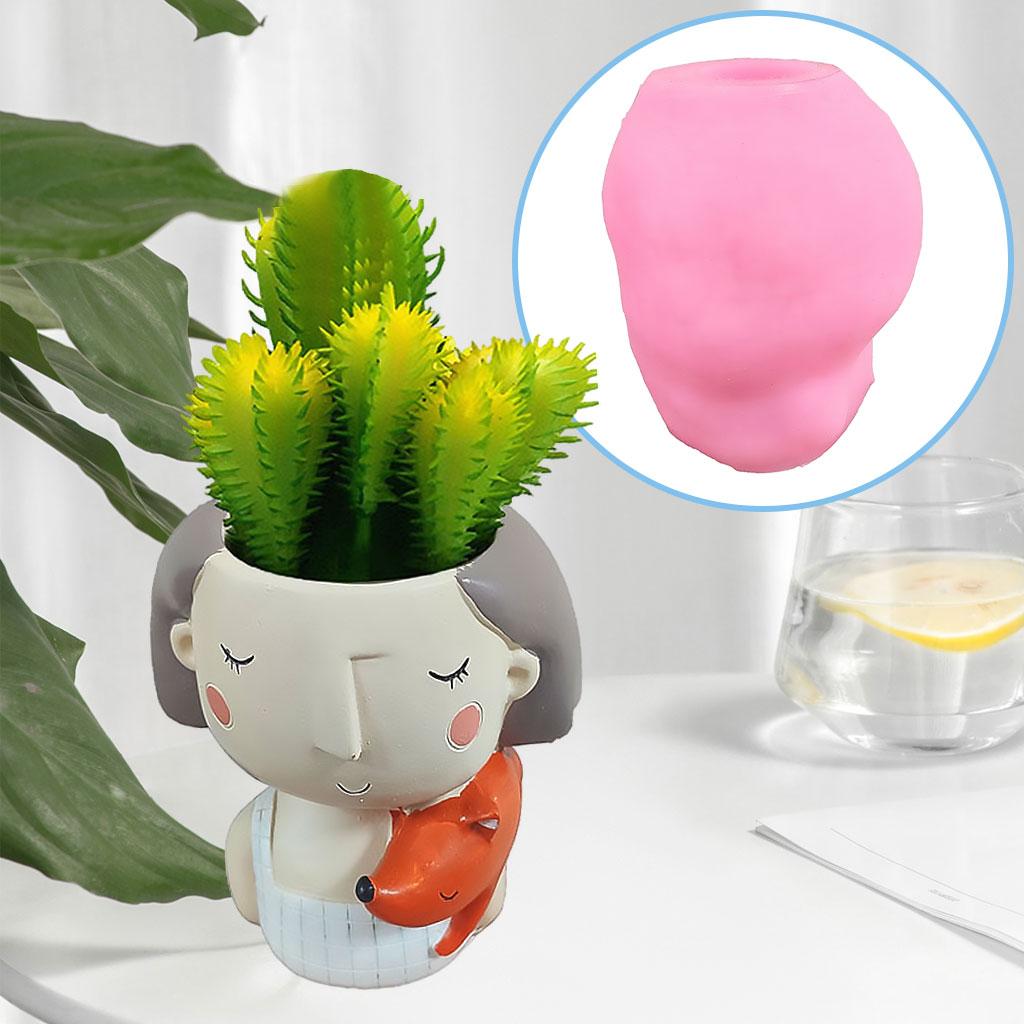 DIY Epoxy Silicone Mold Resin Casting Mould Flowerpot Craft 85x105x100mm