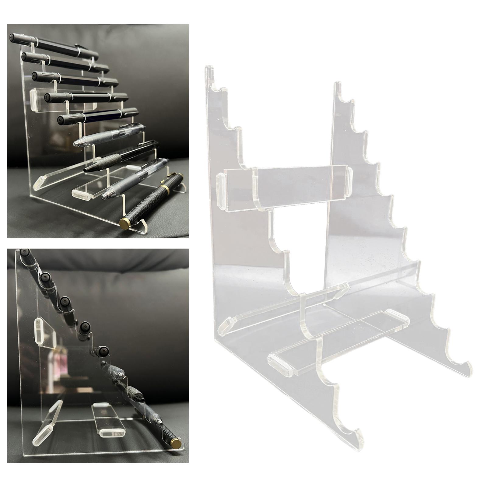 Clear Pen Holder Stationery Storage Holder Countertop Art Supplies