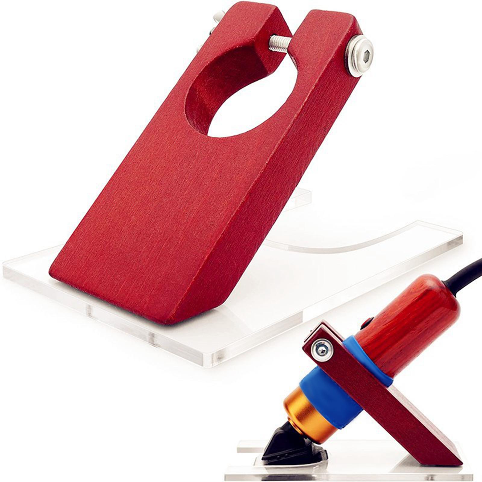 Shearing Guide Carpet Trimmer Holder Solid Wood Acrylic Carpet Tufting Guide