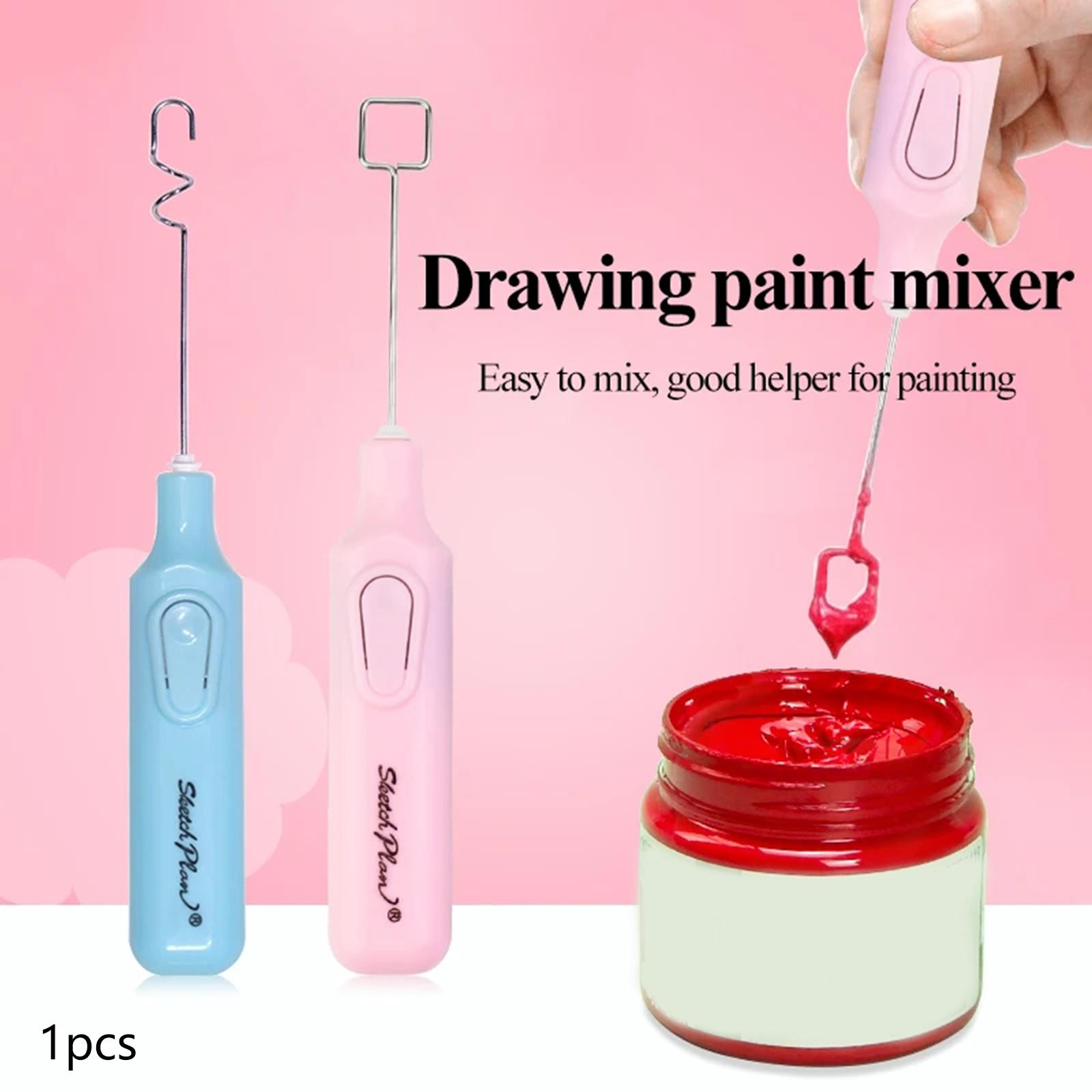 4xElectric Paint Mixer Electric Pigment Stirrer Mixer for Art Painting Drawing