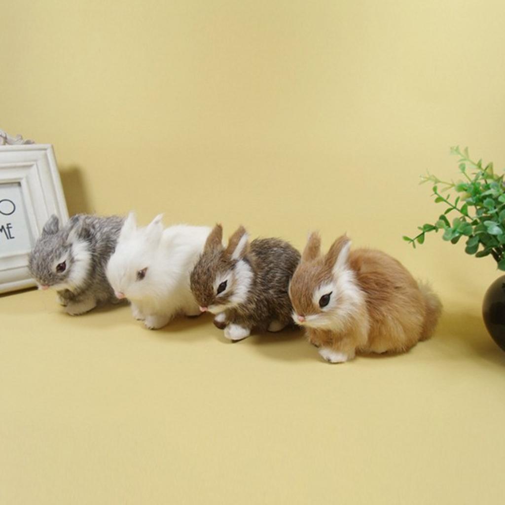 2pcs Simulation Rabbit Home Garden Decorations
