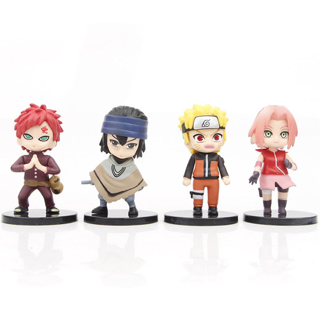 Anime Naruto Figures Mini Q Toys Version Kids Gift Toys 12 Pieces Gaara