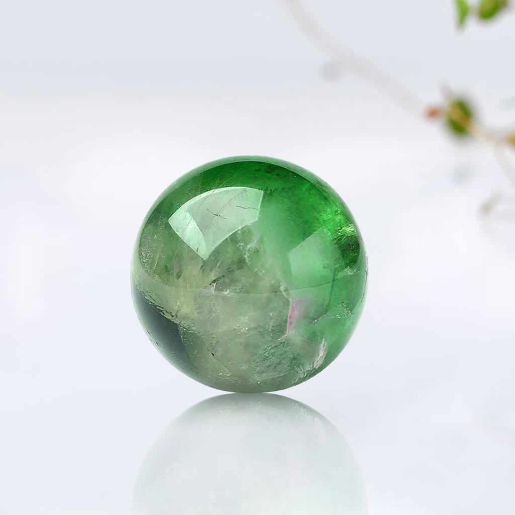 Crystal Ball Natural Sculpture Figurine Fluorite Sphere for Divination