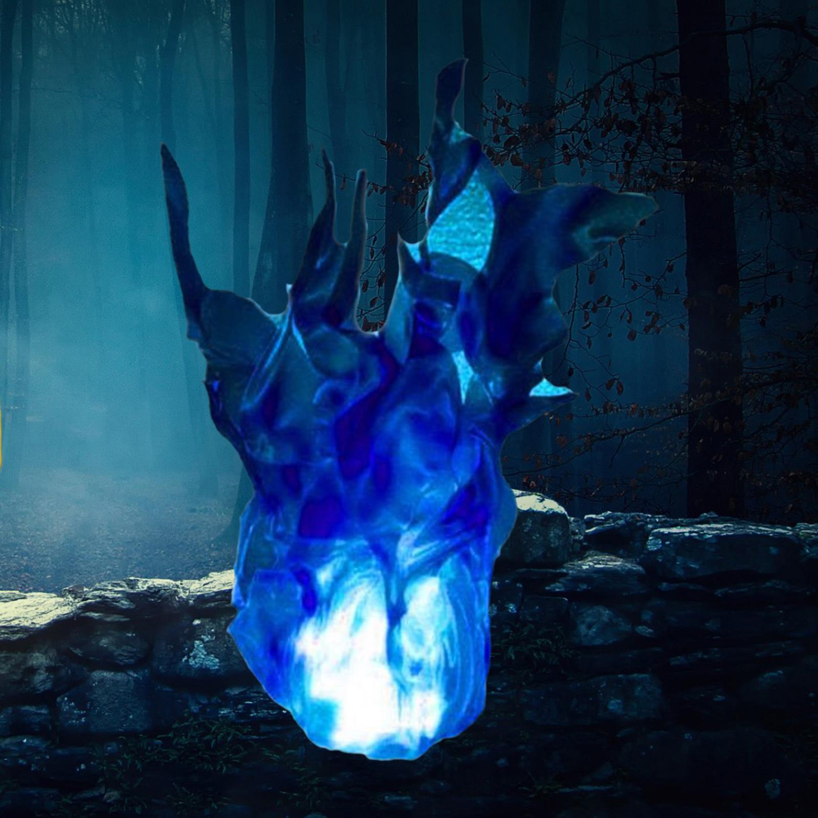 Halloween Floating Fireball Props Role-Playing Visualized Decor Blue