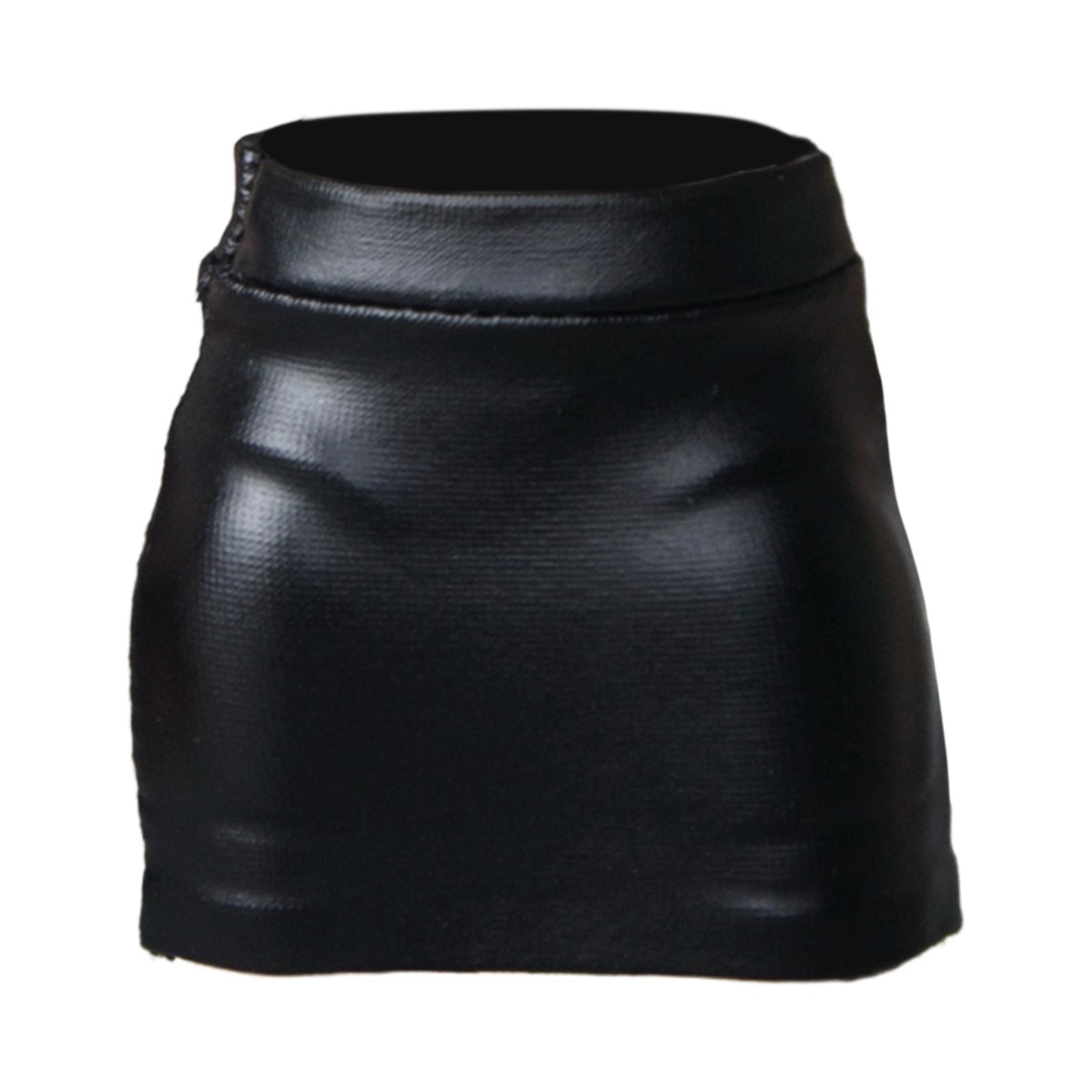 Action Figure Clothes Faux Leather Skirt