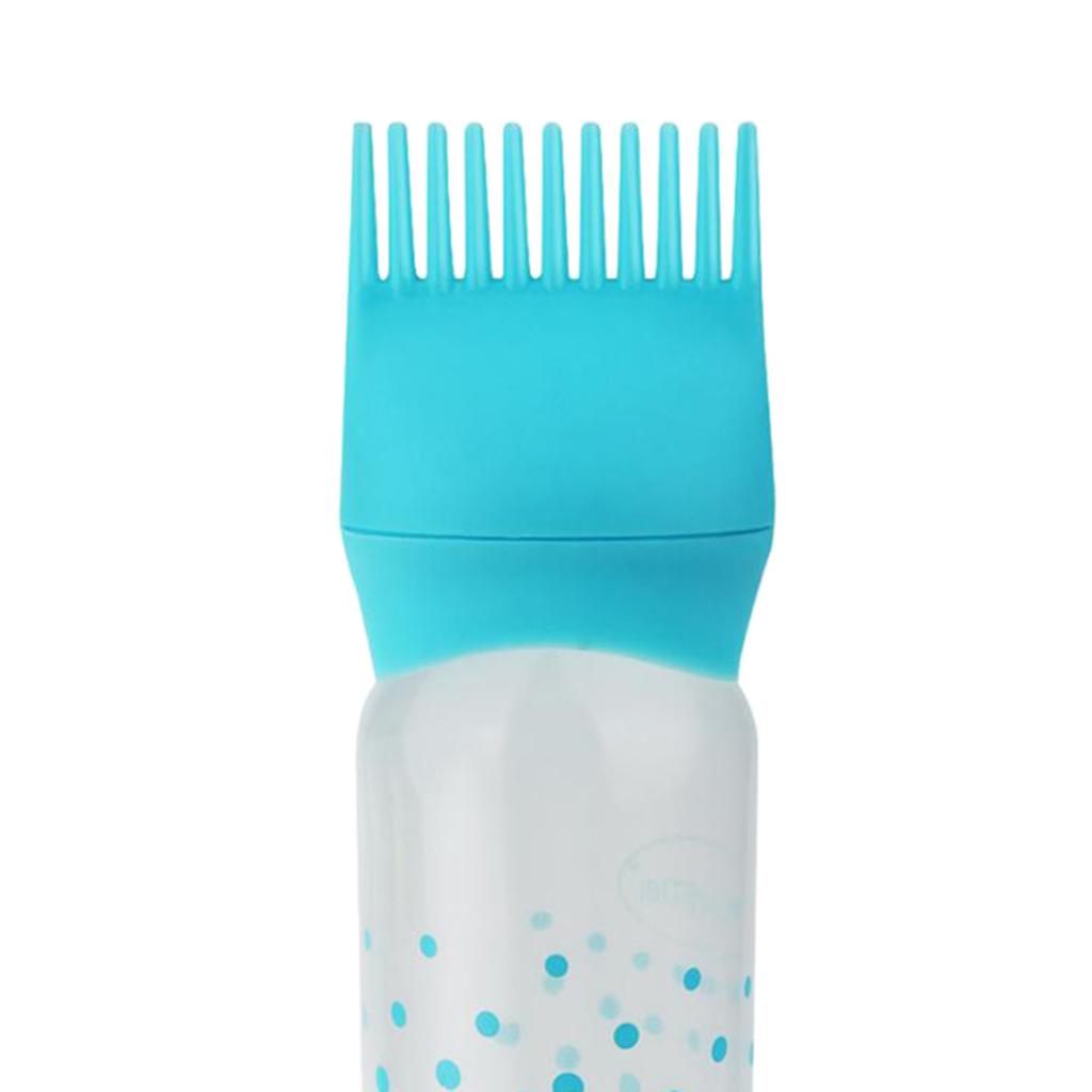 120ML Empty Hair Dye Dispensing Bottle Salon Hair Dyeing Applicator Blue